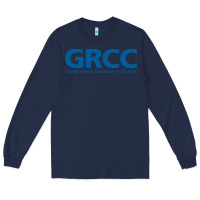 Navy Grand Rapids Community College Long Sleeve Tee - artisFamous