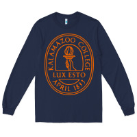 Navy Kalamazoo College Long Sleeve Tee - artisFamous