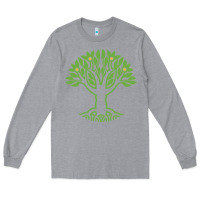 Heather Grey Maharishi International College Long Sleeve Tee - artisFamous