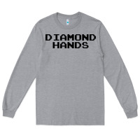 Heather Grey diamond hands Long Sleeve Tee - artisFamous