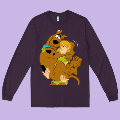 Scooby Doo And Shaggy Long Sleeve Tee Designed By Artisfamous