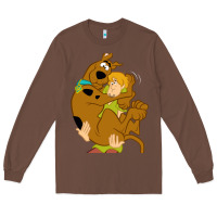 Chestnut Scooby Doo and Shaggy Long Sleeve Tee - artisFamous