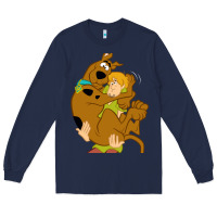 Navy Scooby Doo and Shaggy Long Sleeve Tee - artisFamous