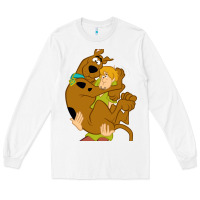 White Scooby Doo and Shaggy Long Sleeve Tee - artisFamous