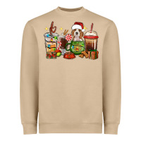 Mushroom Christmas coffee cups with Beagle Heavyweight Sweatshirt - RanaPortraitStore