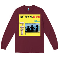 Burgundy two sevens clash culture Long Sleeve Tee - artisFamous