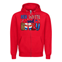 Red red white and boozy Zipper Hoodie - RanaPortraitStore