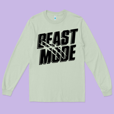 Beast Mode Classic Long Sleeve Tee Designed By Artisfamous