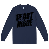 Navy beast mode classic Long Sleeve Tee - artisFamous