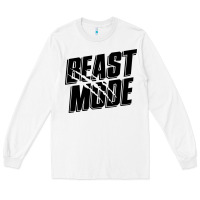 White beast mode classic Long Sleeve Tee - artisFamous