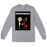 Heather Grey radio Long Sleeve Tee - artisFamous