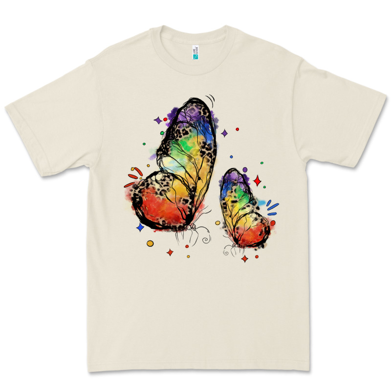 Rainbow Butterfly Pride Premium Tee by FaDigitalArtStudio | Teevron
