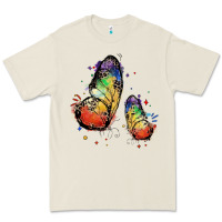 Bone rainbow butterfly pride Premium Tee - FaDigitalArtStudio