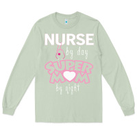 Matcha nurse by day super mom by night Long Sleeve Tee - artisFamous
