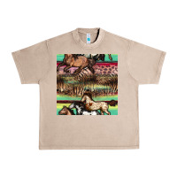 French Oak horses seamless pattern Urban Heavy Tee - BundleAndBundleShop