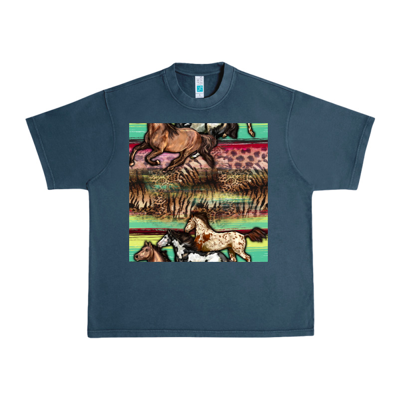 Horses Seamless Pattern Urban Heavy Tee by BundleAndBundleShop | Teevron