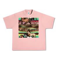 Salmon horses seamless pattern Urban Heavy Tee - BundleAndBundleShop