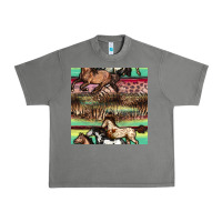 Tornado horses seamless pattern Urban Heavy Tee - BundleAndBundleShop