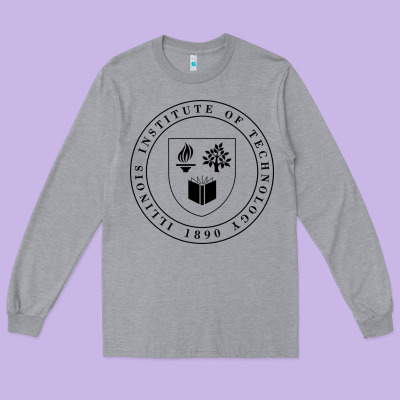 Illinois Institute Of Technology College Long Sleeve Tee Designed By Artisfamous