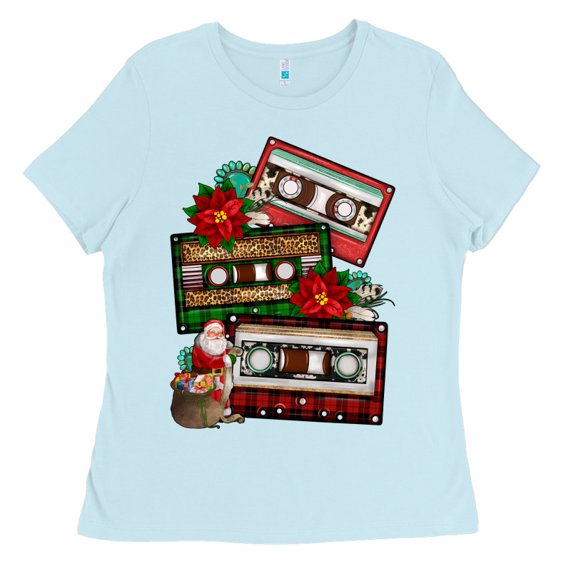 Christmas Cassette Gemstone Ladies Tee by FaDigitalArtStudio | Teevron