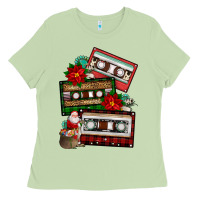 Matcha christmas cassette gemstone Ladies Tee - FaDigitalArtStudio