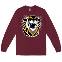 Burgundy fort hays tigers Long Sleeve Tee - artisFamous
