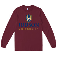 Burgundy Judson College Long Sleeve Tee - artisFamous