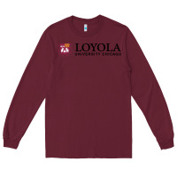 Burgundy Loyola College Chicago Long Sleeve Tee - artisFamous