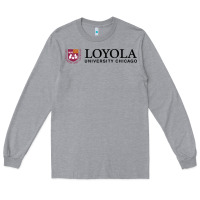 Heather Grey Loyola College Chicago Long Sleeve Tee - artisFamous