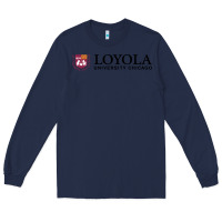 Navy Loyola College Chicago Long Sleeve Tee - artisFamous