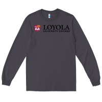 Smoke Loyola College Chicago Long Sleeve Tee - artisFamous