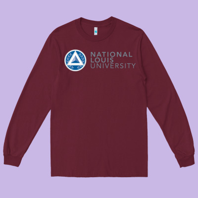 National Louis College Long Sleeve Tee Designed By Artisfamous
