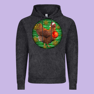 New Hampshire Red Chicken Christmas Vintage Hoodie Designed By Lillyallendesigns