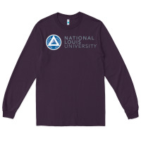 Plum National Louis College Long Sleeve Tee - artisFamous