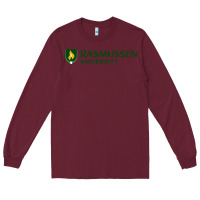 Burgundy Rasmussen College Long Sleeve Tee - artisFamous