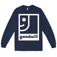 Navy goodwill classic Long Sleeve Tee - artisFamous