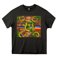 Asphalt st patricks day horseshoe shamrock rainbow gold Heavy Core Tee - RanaPortraitStore