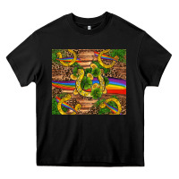 Black st patricks day horseshoe shamrock rainbow gold Heavy Core Tee - RanaPortraitStore