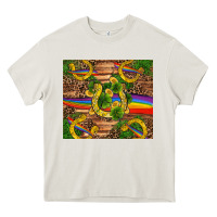 Cream st patricks day horseshoe shamrock rainbow gold Heavy Core Tee - RanaPortraitStore
