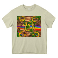 Mossy st patricks day horseshoe shamrock rainbow gold Heavy Core Tee - RanaPortraitStore