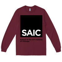 Burgundy School of The Art Institute of Chicago College Long Sleeve Tee - artisFamous