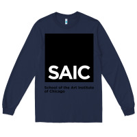 Navy School of The Art Institute of Chicago College Long Sleeve Tee - artisFamous