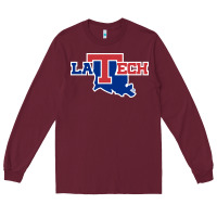 Burgundy louisiana tech athletics Long Sleeve Tee - artisFamous
