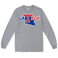 Heather Grey louisiana tech athletics Long Sleeve Tee - artisFamous