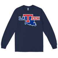 Navy louisiana tech athletics Long Sleeve Tee - artisFamous