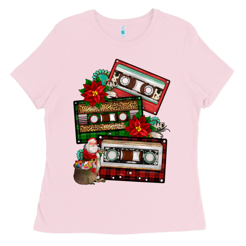 Christmas Cassette Gemstone Ladies Tee by FaDigitalArtStudio | Teevron