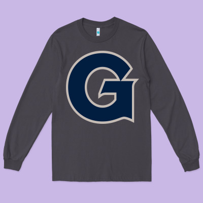 Georgetown Hoyas Long Sleeve Tee Designed By Artisfamous
