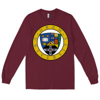 Burgundy drew university Long Sleeve Tee - artisFamous