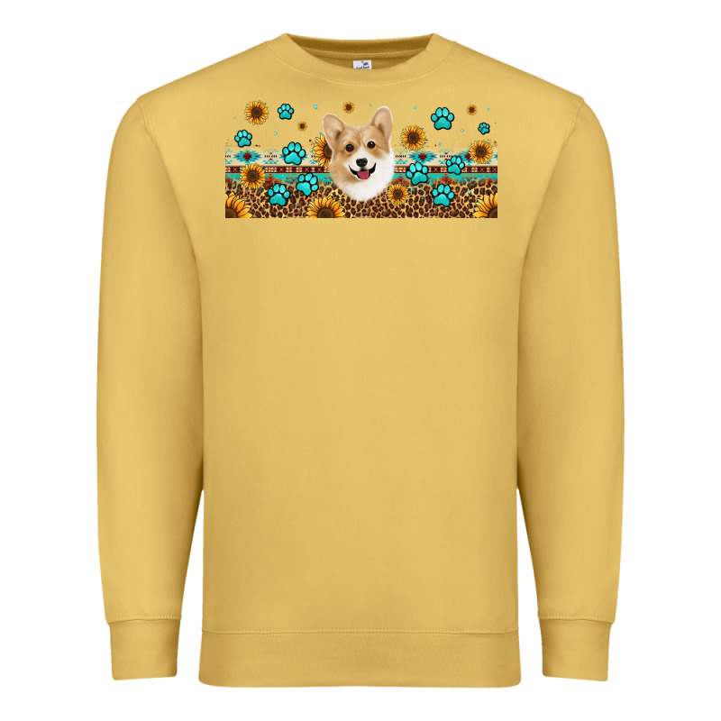 Western Corgi Dog Premium Sweatshirt by Jasminsmagicworld | Teevron