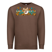 Chestnut western corgi dog Premium Sweatshirt - Jasminsmagicworld